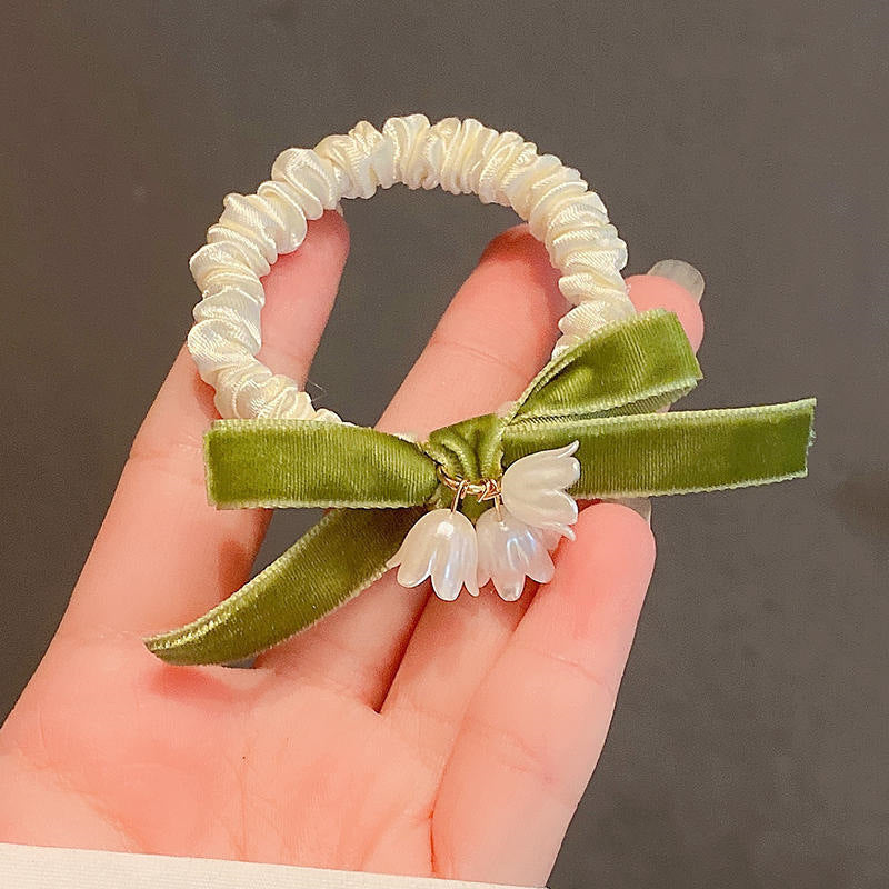 Wholesale Lily of The Valley Elastic Hair Tie